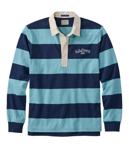 Men's Bean's Vintage Soft Rugby, Stripe Embroidered / L.L.Bean