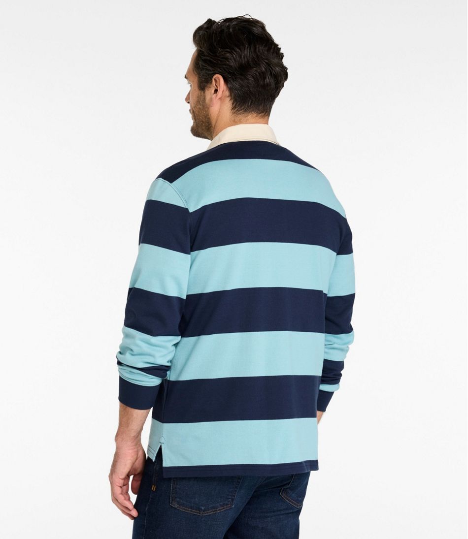 Men's Bean's Vintage Soft Rugby, Stripe Embroidered / L.L.Bean