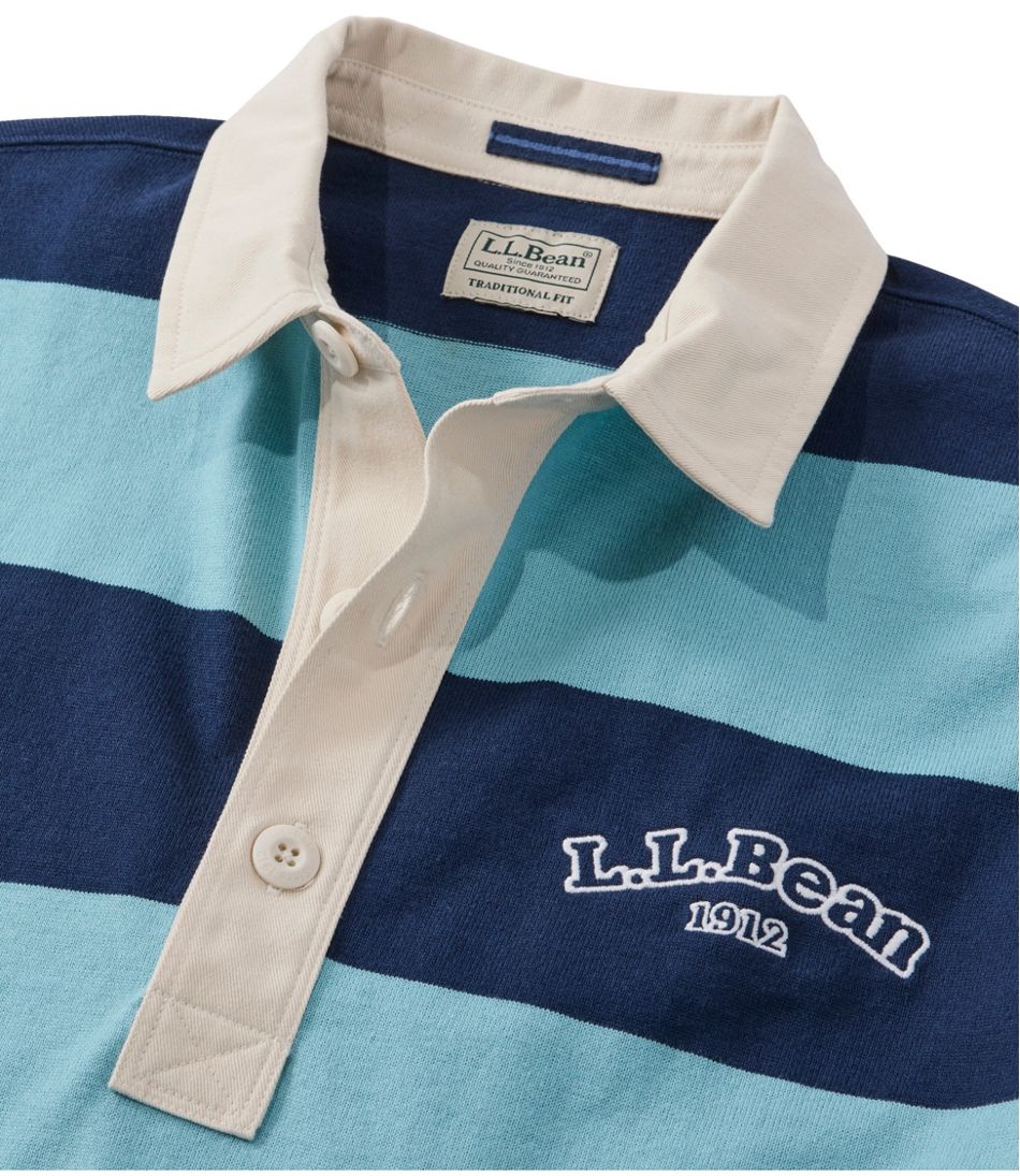 Men's Bean's Vintage Soft Rugby, Stripe Embroidered / L.L.Bean