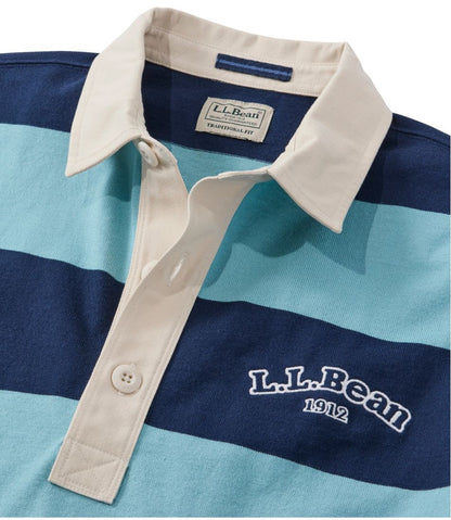 Men's Bean's Vintage Soft Rugby, Stripe Embroidered / L.L.Bean