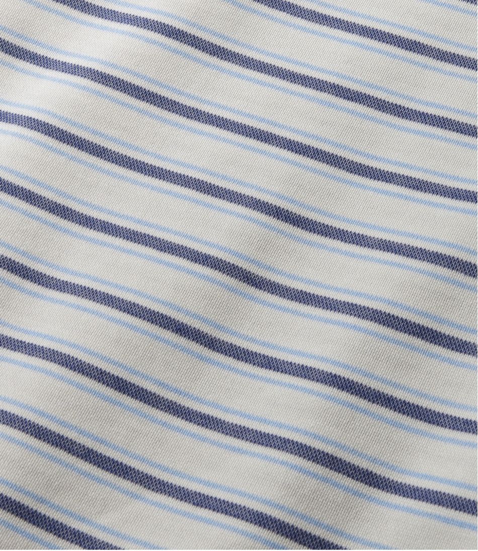 Men's Comfort Stretch Performance® Polo, Long-Sleeve, Stripe / L.L.Bean
