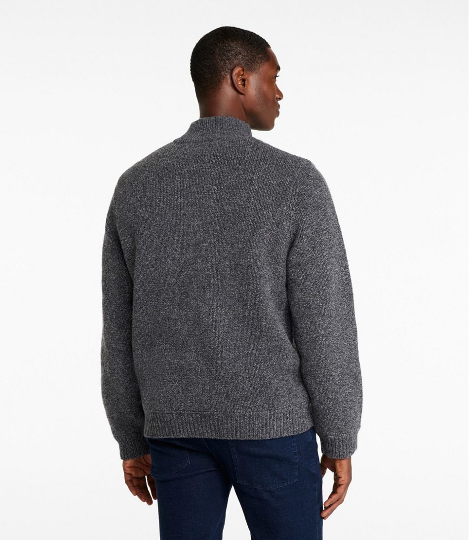 Men's Classic Ragg Wool Sweater, Full-Zip Flannel-Lined / L.L.Bean