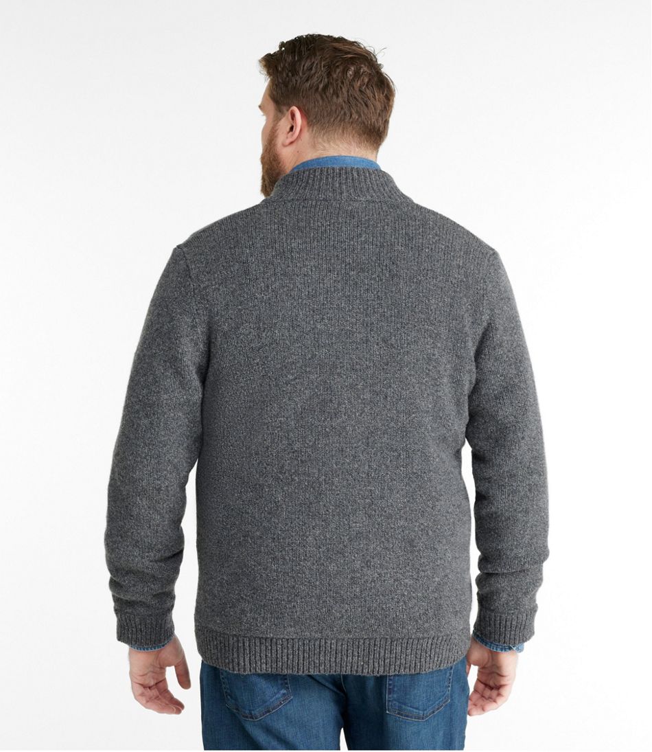 Men's Classic Ragg Wool Sweater, Full-Zip Flannel-Lined / L.L.Bean