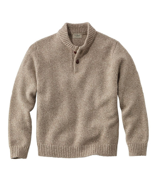 Men's Classic Ragg Wool Sweater, Henley / L.L.Bean