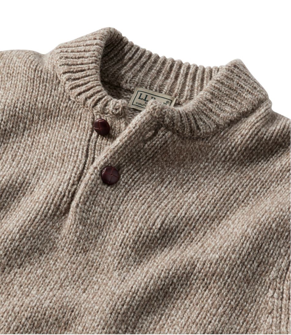 Men's Classic Ragg Wool Sweater, Henley / L.L.Bean