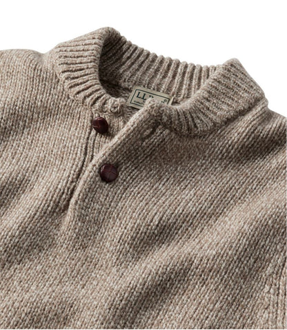 Men's Classic Ragg Wool Sweater, Henley / L.L.Bean