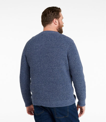 Men's Organic Cotton Waffle Sweater, Henley / L.L.Bean