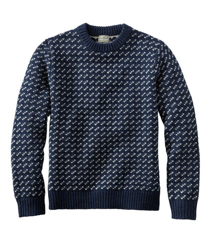 Men's Bean's Classic Ragg Wool Sweater, Crewneck, Bird's-Eye / L.L.Bean