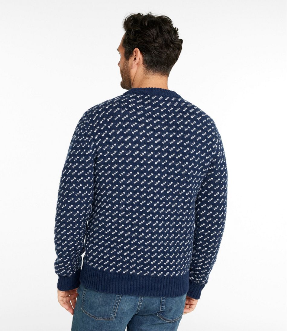 Men's Bean's Classic Ragg Wool Sweater, Crewneck, Bird's-Eye / L.L.Bean