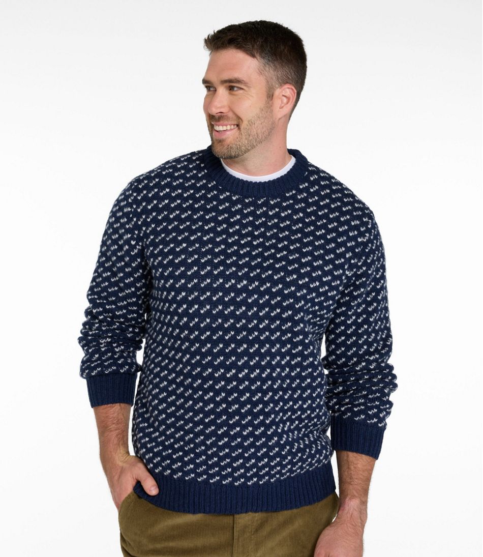Men's Bean's Classic Ragg Wool Sweater, Crewneck, Bird's-Eye / L.L.Bean