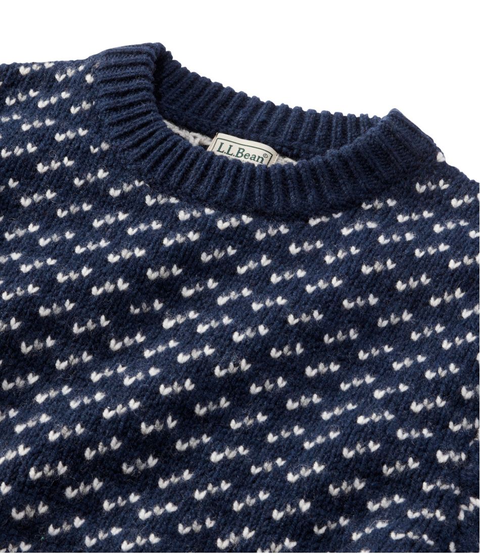 Men's Bean's Classic Ragg Wool Sweater, Crewneck, Bird's-Eye / L.L.Bean