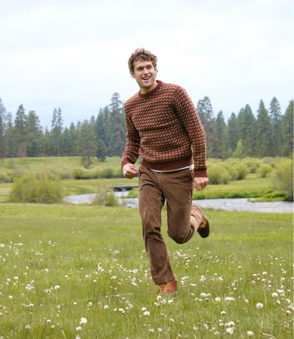 Men's Bean's Classic Ragg Wool Sweater, Crewneck, Bird's-Eye / L.L.Bean