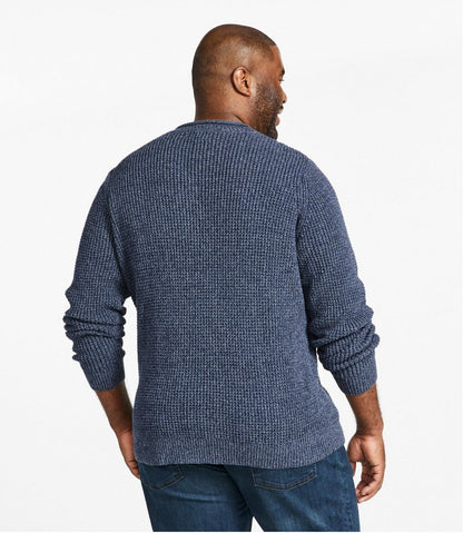 Men's Organic Cotton Waffle Sweater, Rollneck Crew / L.L.Bean