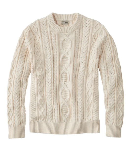 Men's Bean's Heritage Soft Cotton Fisherman Sweater, Crewneck / L.L.Bean