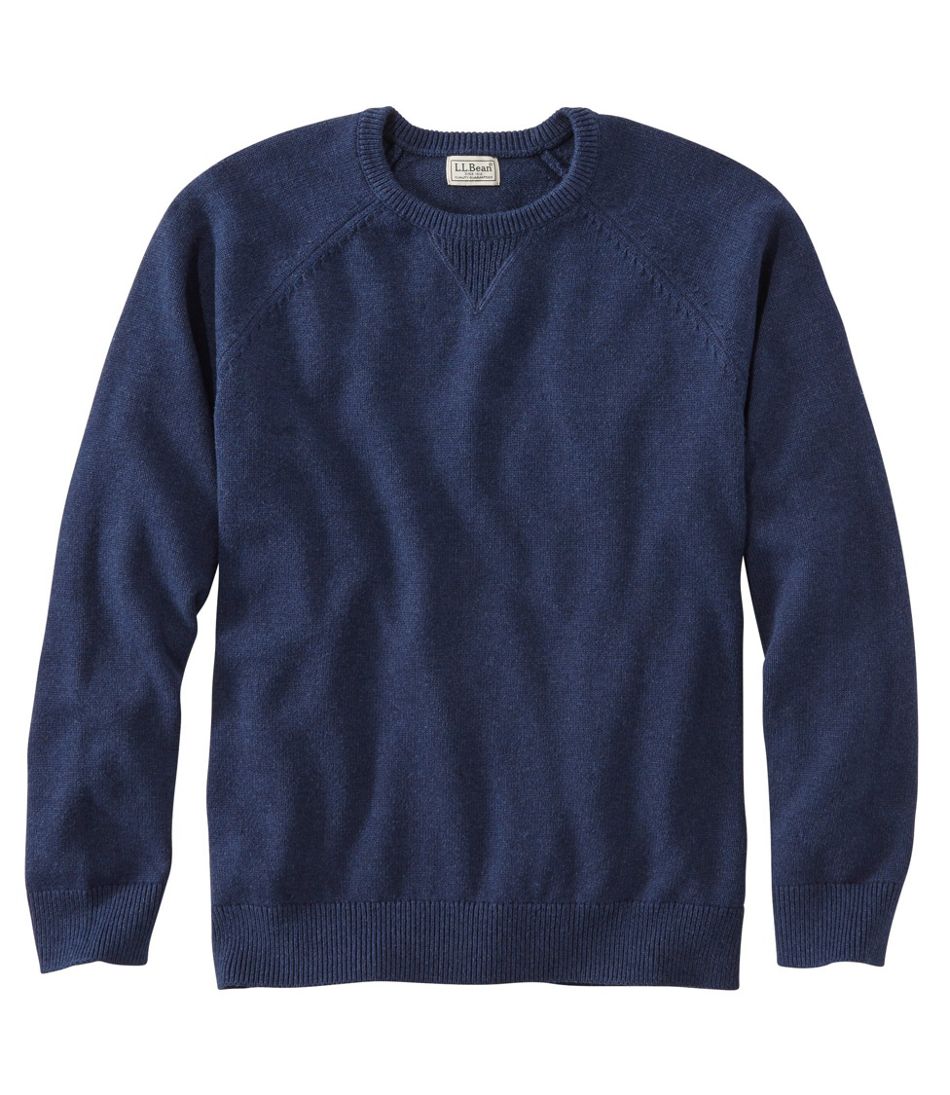 Men's Wicked Soft Cotton/Cashmere Sweater, Crewneck / L.L.Bean
