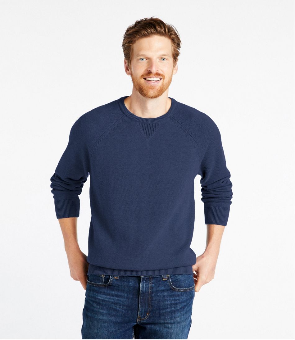 Men's Wicked Soft Cotton/Cashmere Sweater, Crewneck / L.L.Bean
