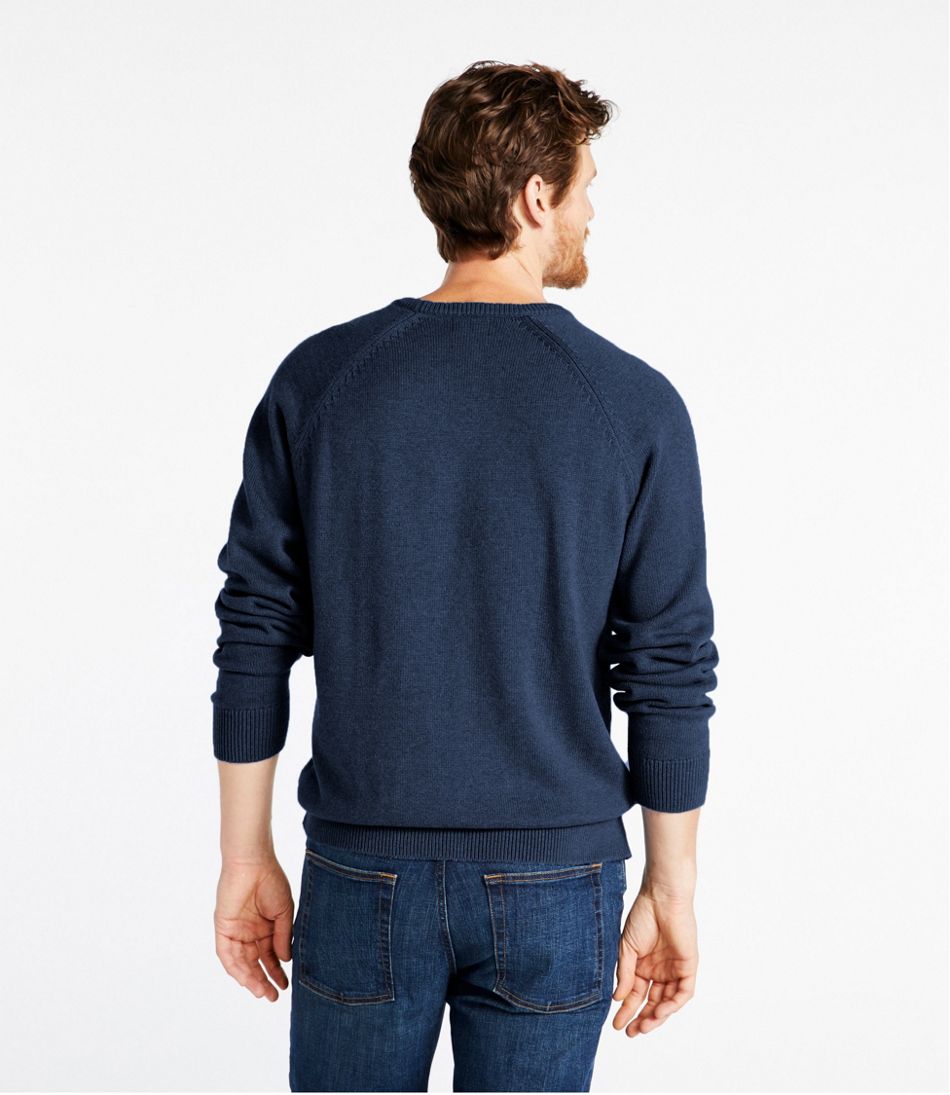Men's Wicked Soft Cotton/Cashmere Sweater, Crewneck / L.L.Bean