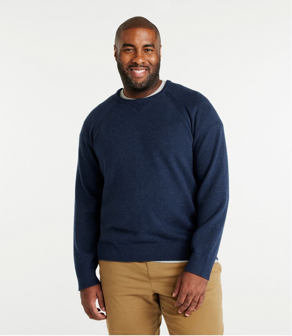 Men's Wicked Soft Cotton/Cashmere Sweater, Crewneck / L.L.Bean