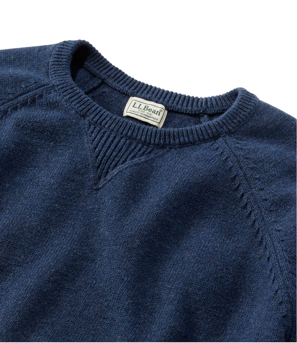 Men's Wicked Soft Cotton/Cashmere Sweater, Crewneck / L.L.Bean