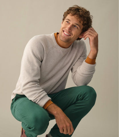 Men's Wicked Soft Cotton/Cashmere Sweater, Crewneck / L.L.Bean