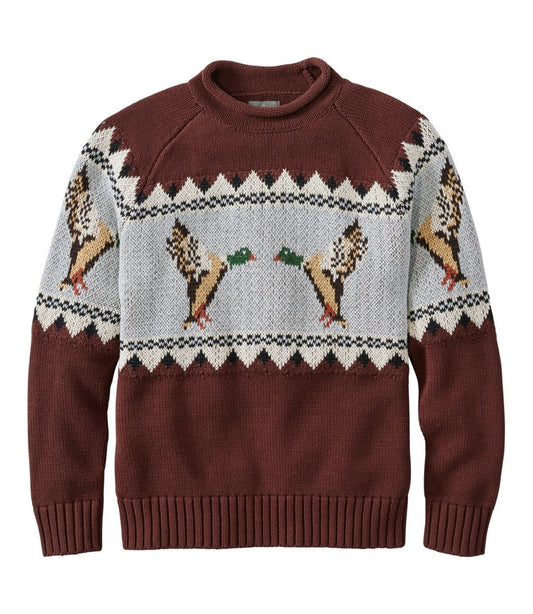 Men's Signature Organic Cotton Rollneck Sweater, Fair Isle / L.L.Bean