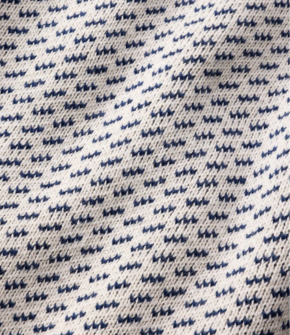 Men's Wicked Soft Cotton/Cashmere Sweater, Crewneck, Pattern / L.L.Bean