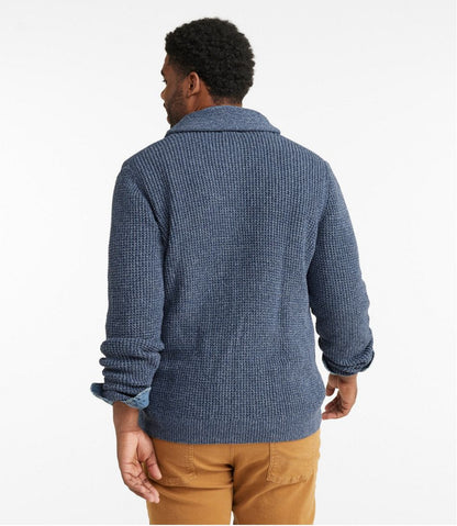 Men's Organic Cotton Waffle Sweater, Cardigan / L.L.Bean