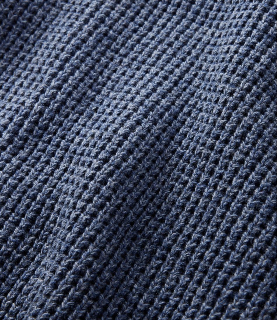 Men's Organic Cotton Waffle Sweater, Cardigan / L.L.Bean