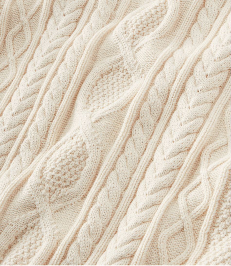 Men's Bean's Heritage Soft Cotton Fisherman Sweater, Button-Mock / L.L.Bean