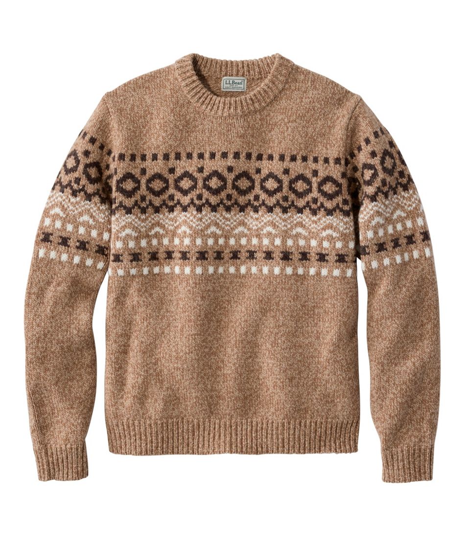 Men's Bean's Classic Ragg Wool Sweater, Crewneck, Fair Isle / L.L.Bean