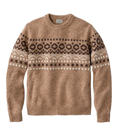 Men's Bean's Classic Ragg Wool Sweater, Crewneck, Fair Isle / L.L.Bean
