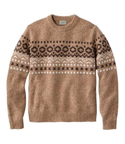 Men's Bean's Classic Ragg Wool Sweater, Crewneck, Fair Isle / L.L.Bean