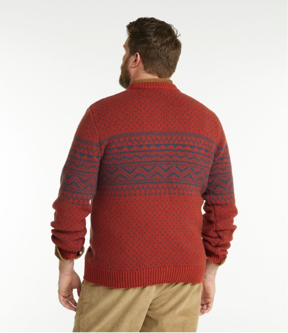 Men's Bean's Classic Ragg Wool Sweater, Crewneck, Fair Isle / L.L.Bean