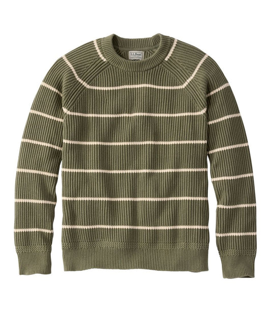 Men's Mariner Rib Crew Sweater, Stripe / L.L.Bean