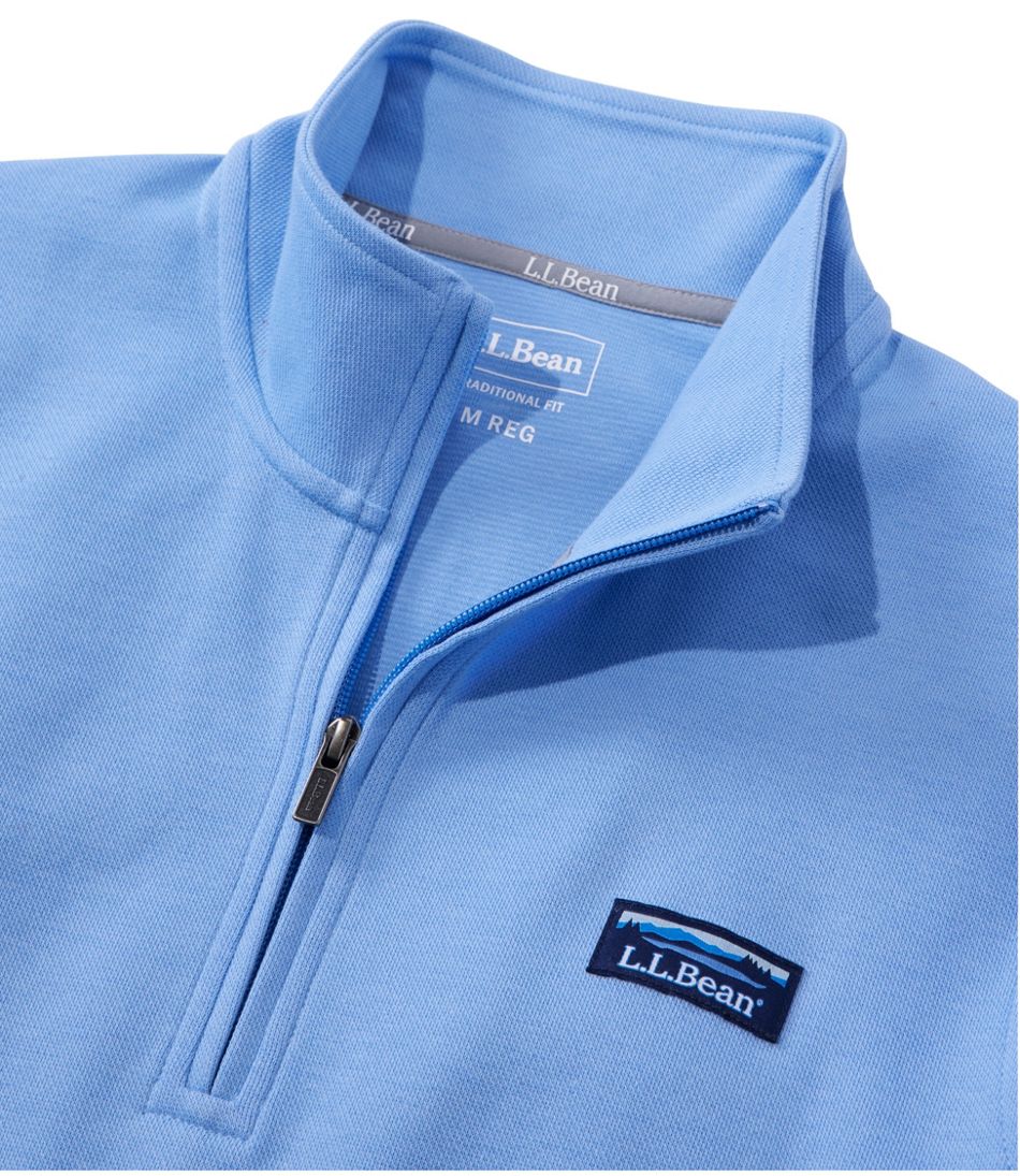 Men's Comfort Stretch Performance® Piqué, Quarter-Zip Pullover / L.L.Bean