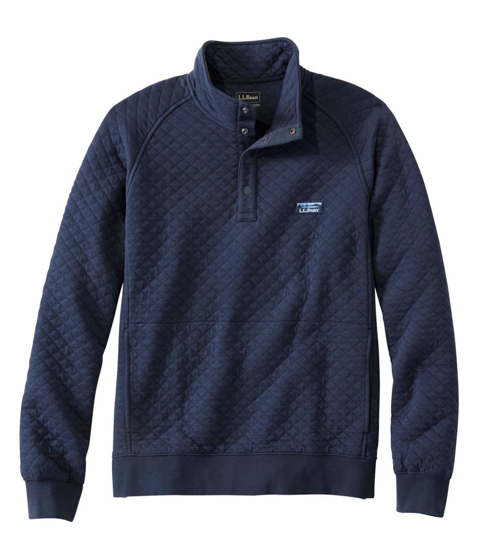 Men's Quilted Sweatshirt, Mockneck / L.L.Bean