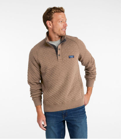 Men's Quilted Sweatshirt, Mockneck / L.L.Bean