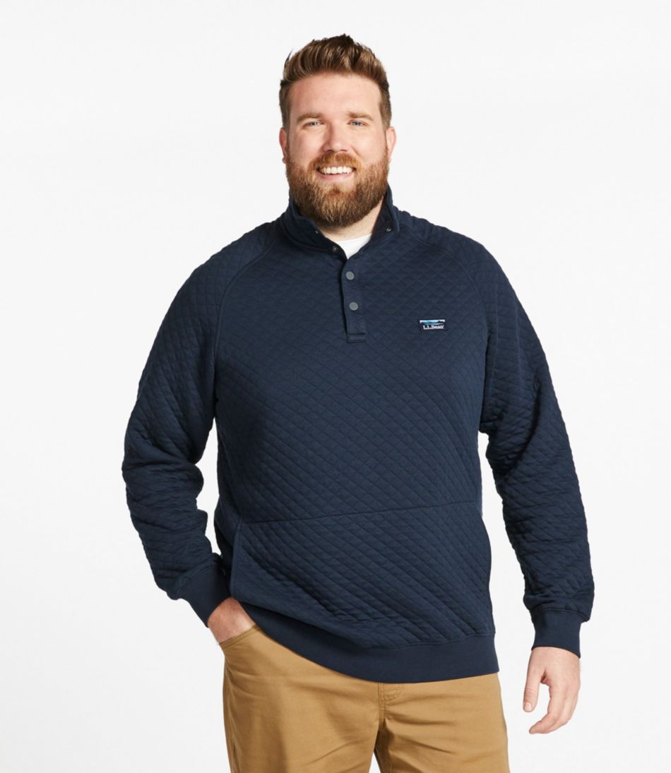 Men's Quilted Sweatshirt, Mockneck / L.L.Bean