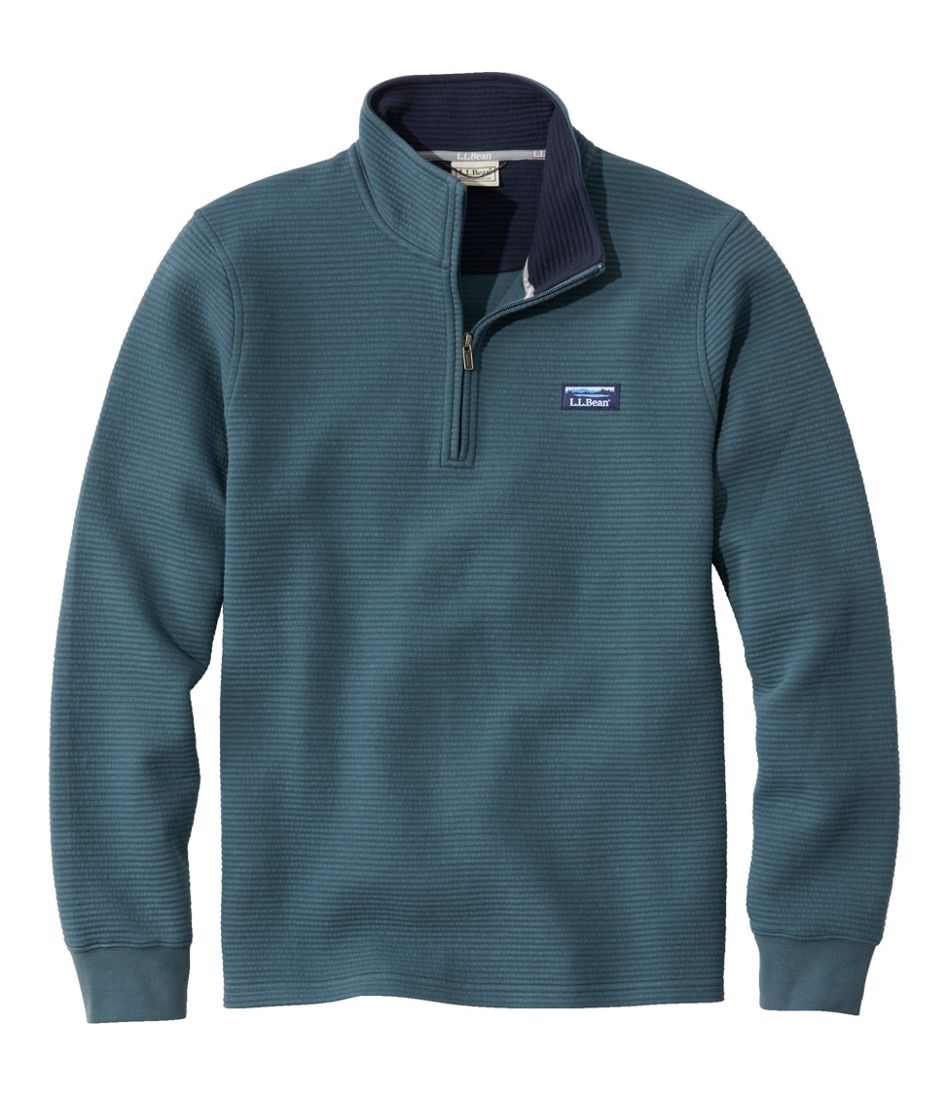 Men's Lakewashed Double-Knit Quarter-Zip Pullover / L.L.Bean