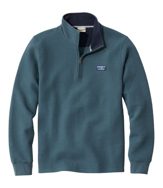 Men's Lakewashed Double-Knit Quarter-Zip Pullover / L.L.Bean