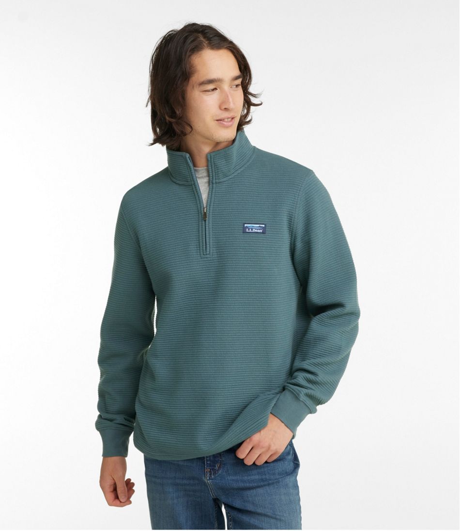 Men's Lakewashed Double-Knit Quarter-Zip Pullover / L.L.Bean