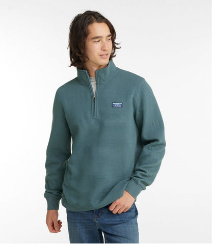 Men's Lakewashed Double-Knit Quarter-Zip Pullover / L.L.Bean
