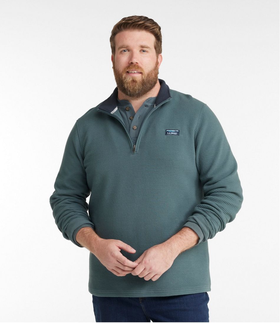 Men's Lakewashed Double-Knit Quarter-Zip Pullover / L.L.Bean