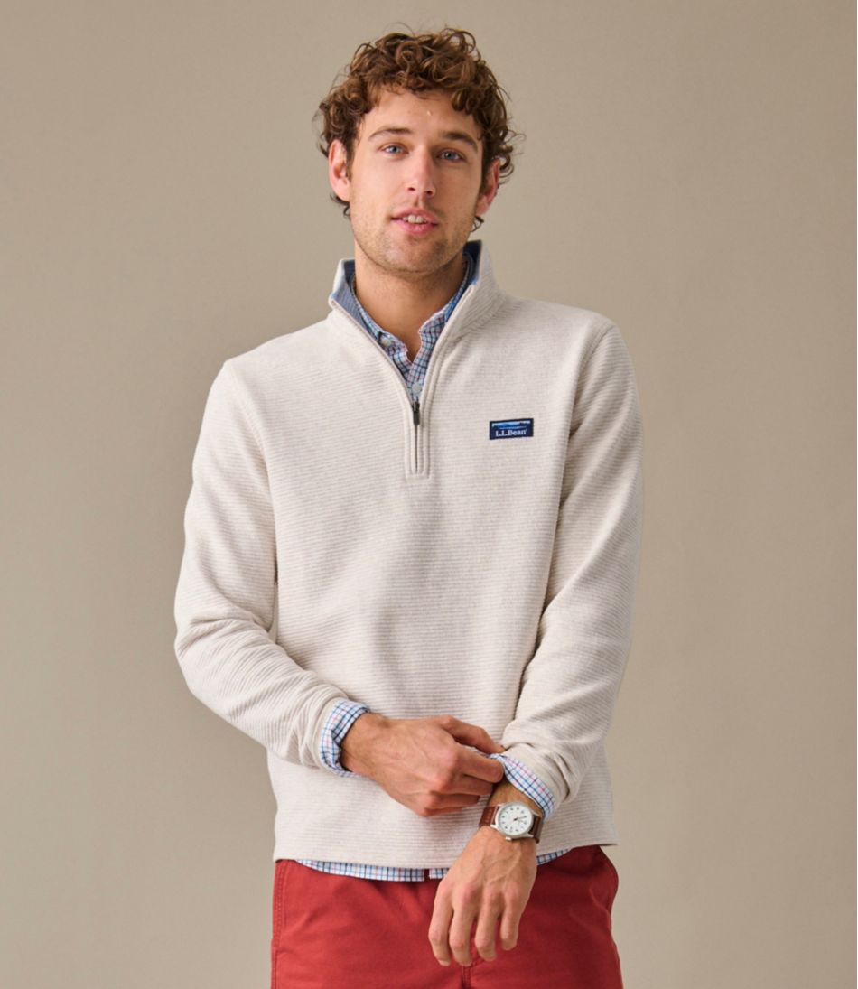 Men's Lakewashed Double-Knit Quarter-Zip Pullover / L.L.Bean