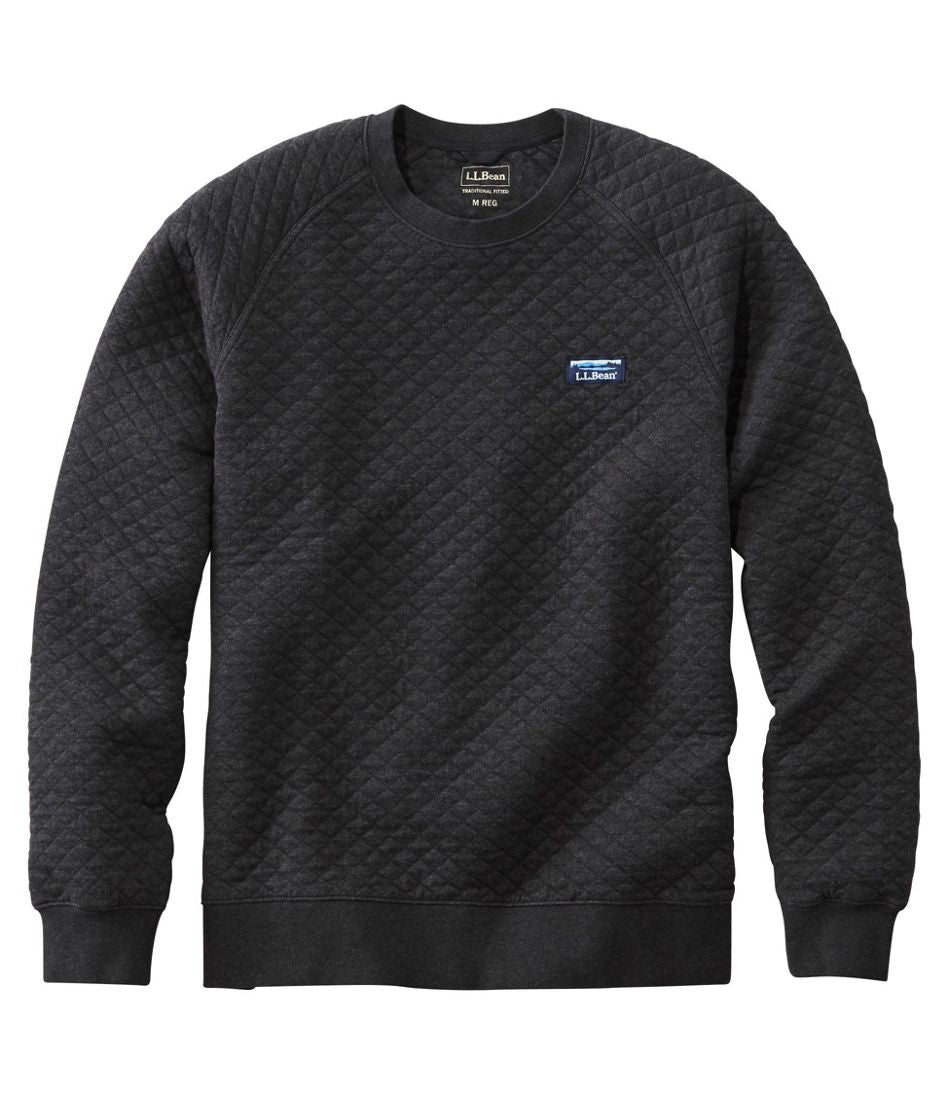 Men's Quilted Sweatshirt, Crewneck / L.L.Bean