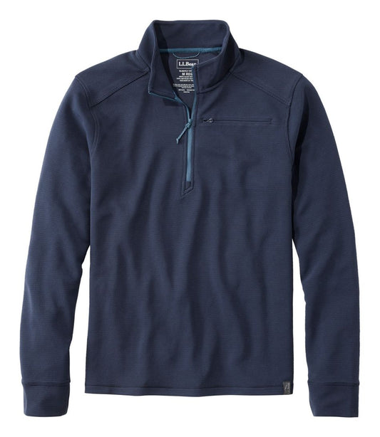 Men's VentureStretch Ottoman-Rib Pullover, Quarter-Zip / L.L.Bean