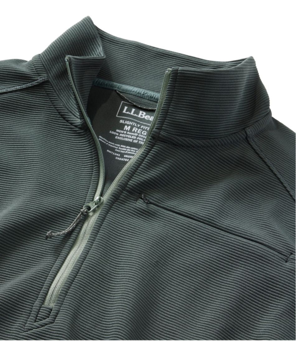 Men's VentureStretch Ottoman-Rib Pullover, Quarter-Zip / L.L.Bean