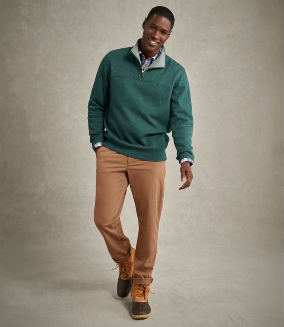 Men's All Seasons Textured Sweats, Quarter-Zip / L.L.Bean