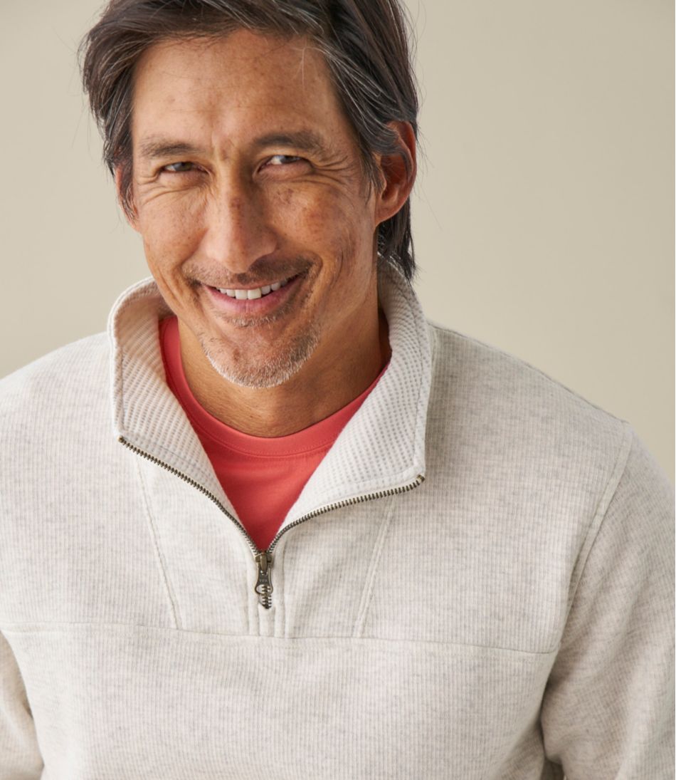 Men's All Seasons Textured Sweats, Quarter-Zip / L.L.Bean