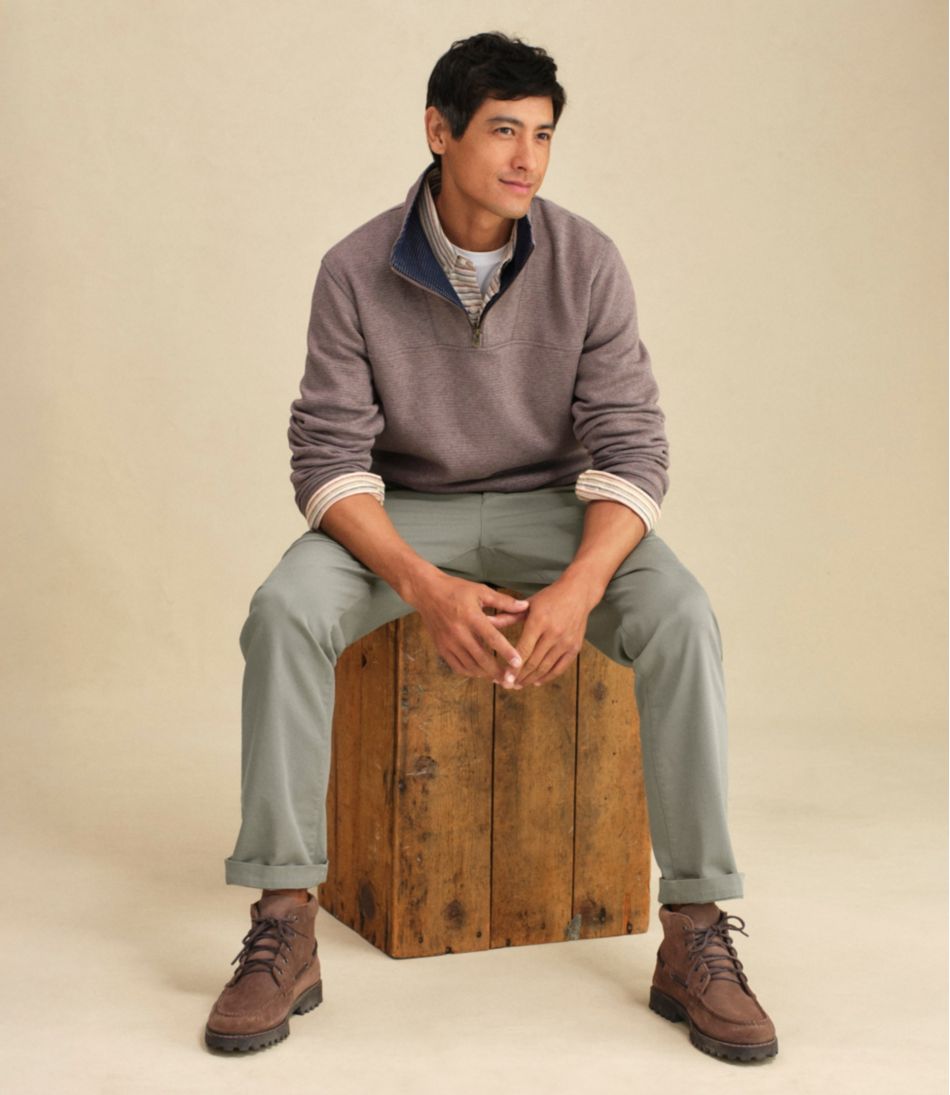 Men's All Seasons Textured Sweats, Quarter-Zip / L.L.Bean
